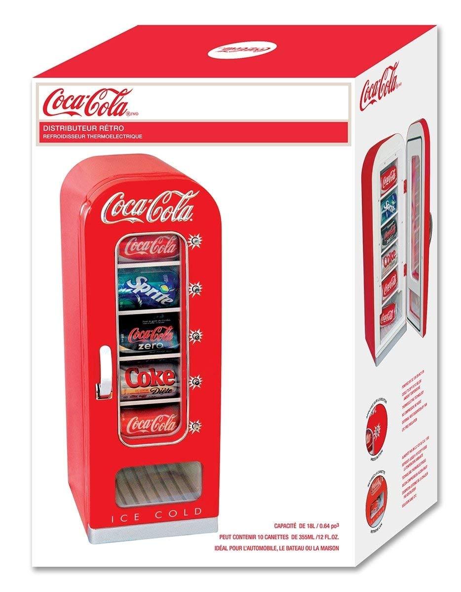 Coca Cola Mini Fridge Vending Can Retro College Dorm Cooler Coke Plug