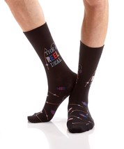 Yo Sox Men's Crew Socks Reel Deal Premium Cotton Blend Antimicrobial Size 7 - 12
