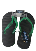 Shocked Boys Sandals ZTB-1003/A Black/Green- Large 1-2 - $8.90