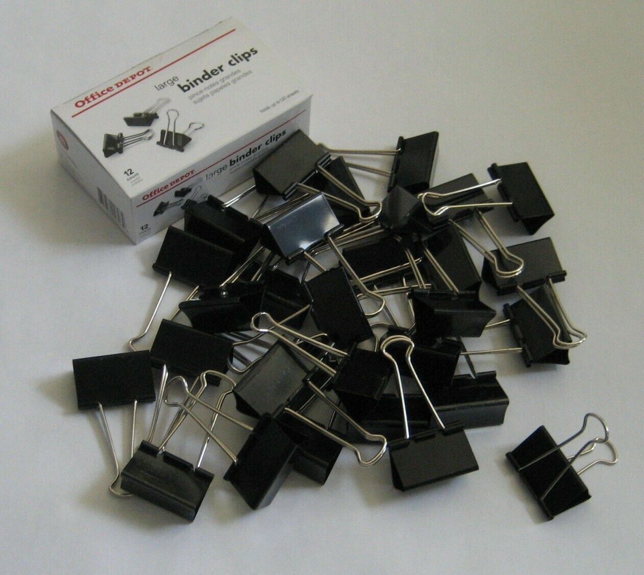 large black binder clips