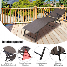 Adjustable Outdoor Patio Pool Chaise Lounge image 10