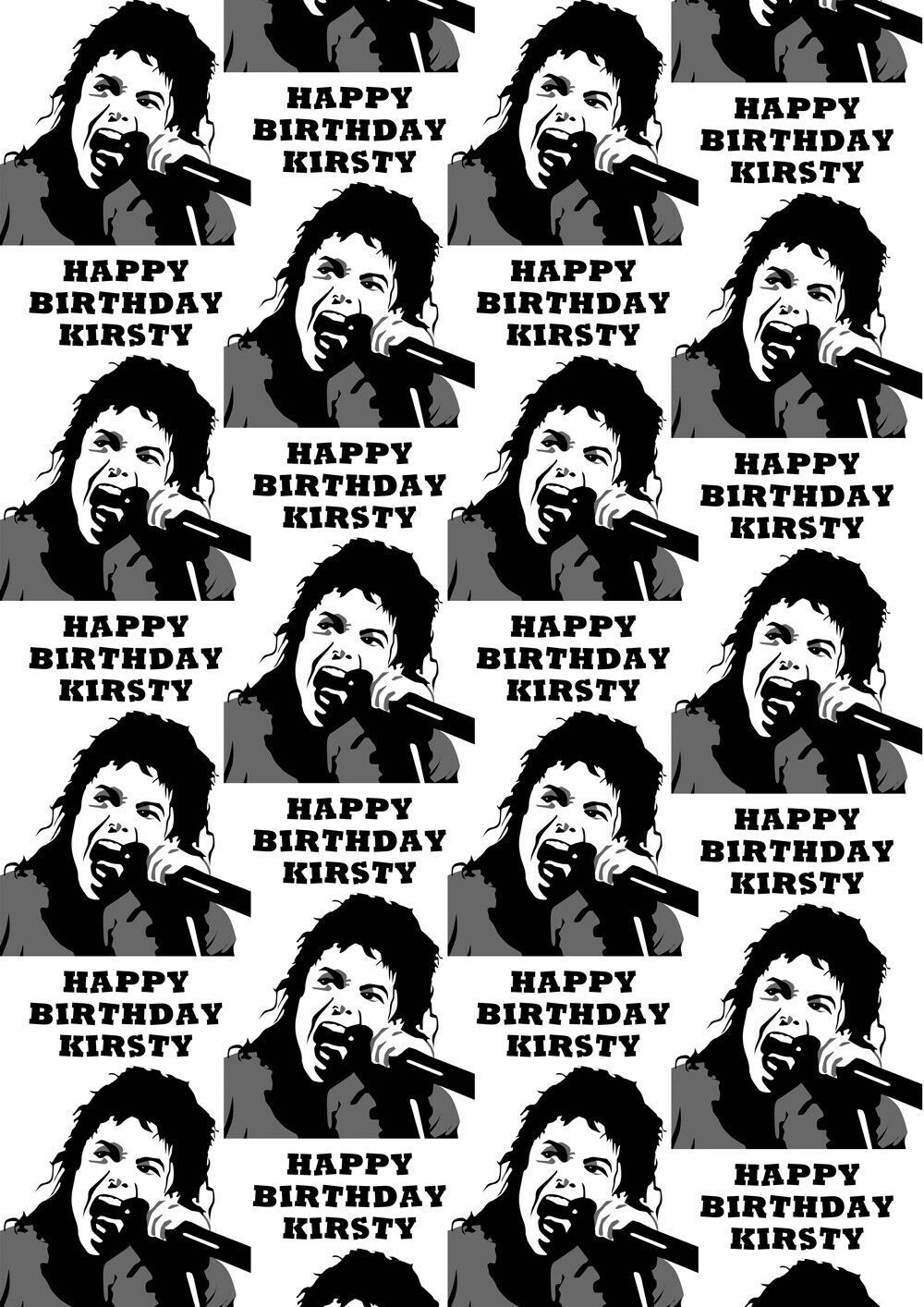 Michael Jackson Personalised Gift Wrap Michael Jackson Wrapping Paper