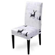 2X Christmas Dining Room Chair Cover Washable Stretch Seat Cover Decor TkLyjon ( - $20.79
