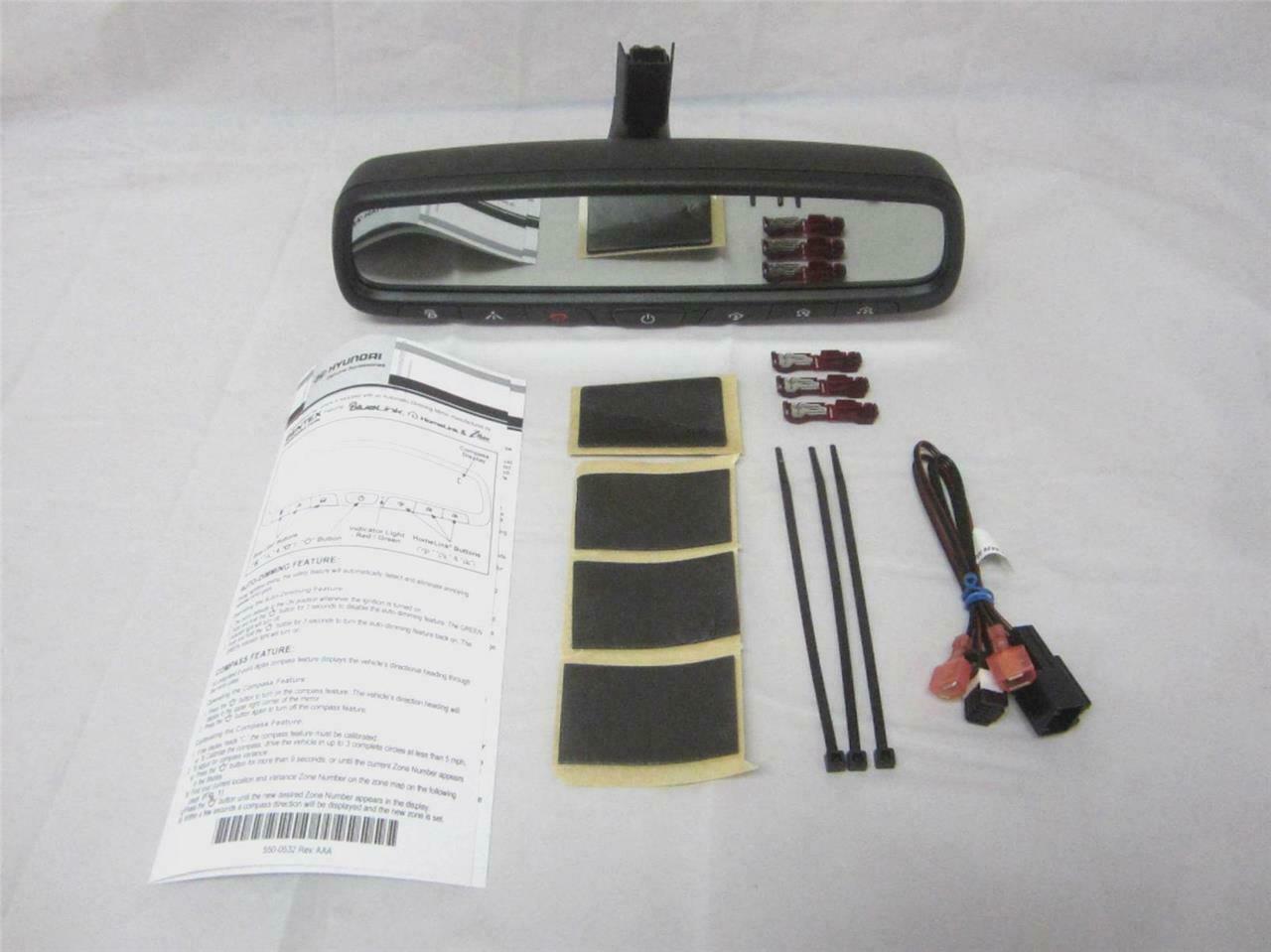 OEM 1116 Hyundai Sonata Rear View Mirror BlueLink HomeLink Auto