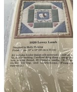 Creative Circle Needlecraft Kit Lovey Lamb Lace #1020 Quilt Square 13&quot;X13&quot; - $6.79
