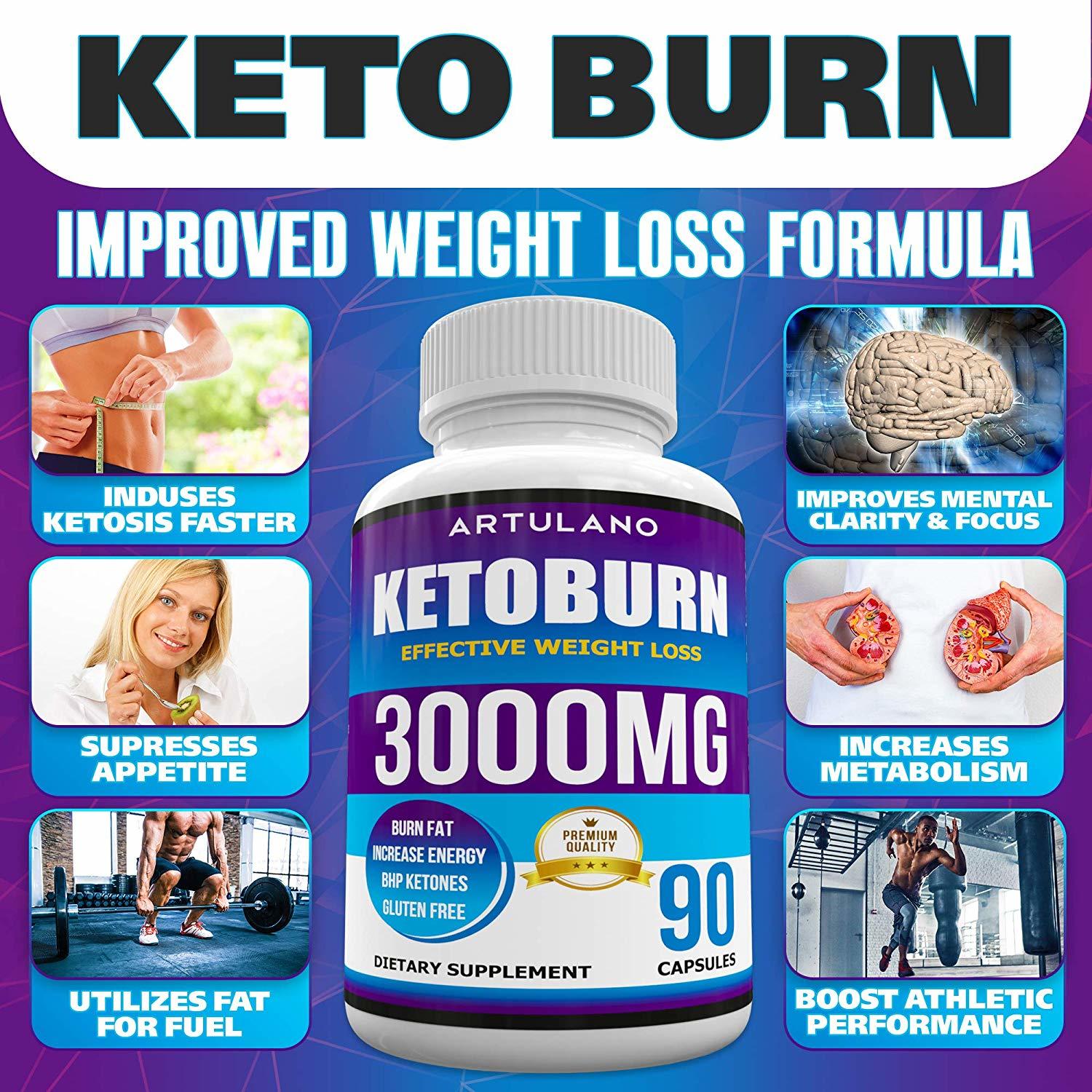 Best Keto Pills 5X Potent 3000mg Weight Loss Keto Burn Diet Pills 90