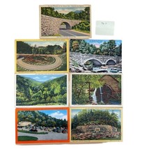 Great Smoky Mountains National Park Newfound Linen Postcards Lot of 7 Vn... - $12.16