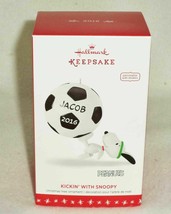 2016 Hallmark Keepsake Christmas Ornament -  Kickin with Snoopy Soccer (QXI3311) - $10.54