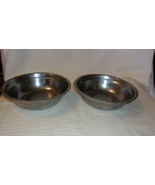 Set of 2 Stainless Steel Medium Dog Bowls 7.5&quot; Diameter 2&quot; Deep - $18.56
