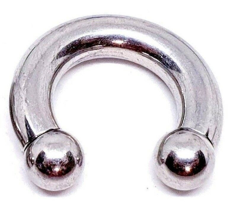 Horseshoe CBB Prince Albert Septum LARGE Gauge 6g Or 2g 8mm Ball 16mm 