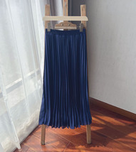 Mid-Length - Pleated Chiffon Skirt - Brown - Custom Plus Size by Dressromantic image 14
