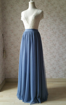 Black Maxi Tulle Skirt,  Women's Full Tulle Maxi Skirt, Plus Size- Dressromantic image 12