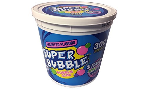 Super Bubble Gum, Assorted, 54 Ounce Tub - Chewing Gum