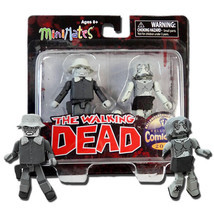 The Walking Dead MiniMates Winter Coat Dale &amp; Female Zombie Figure NIB C... - $18.55