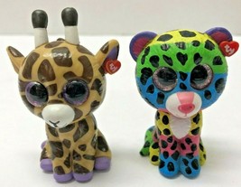 Retired Ty Mini Beanie Boos Dotty and Safari Giraffe Series 1 Figures - $24.75