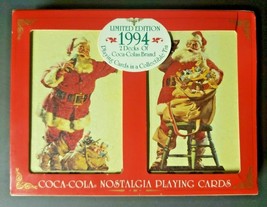 1994 Limited Edition Coca-Cola Playing cards (2 decks) in a Collectible Tin - $19.99