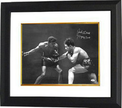 Jake Lamotta signed Vintage B&W Boxing 16x20 Photo Custom Framed Raging Bull (on - $189.95