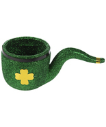 Green Glitter Four-Leaf Clover Pipe Table Decoration St. Patrick&#39;s Day D... - $14.99