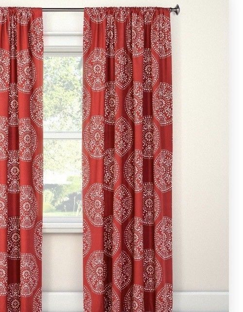 1 Threshold Window Curtain Panel Red And 14 Similar Items 1 Threshold Window Curtain Panel Red, Target Red Curtains
