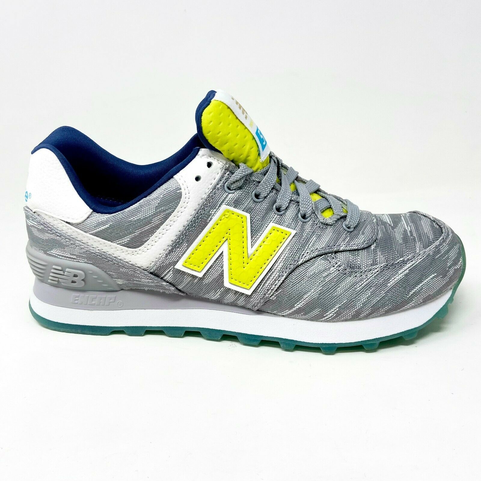 New Balance 574 Classic Summer Waves Gray Womens Casual Sneakers WL574SIA