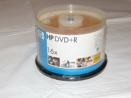 HP DVD+R 16X 50 Pack 4.7 GB Data 120 Minutes Video 50 DVD discs NEW Old ... - $21.50