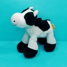 Wild Republic Cow black White Plush Lil Finger Puppet Realistic Soft 7" - $15.83