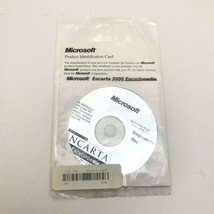 Encarta Encyclopedia 2000 CD ROM Disc Microsoft Vintage Computer Software - $7.92