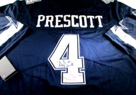 Dak Prescott / Autographed Dallas Cowboys Blue Pro Style Football Jersey / COA - $219.50