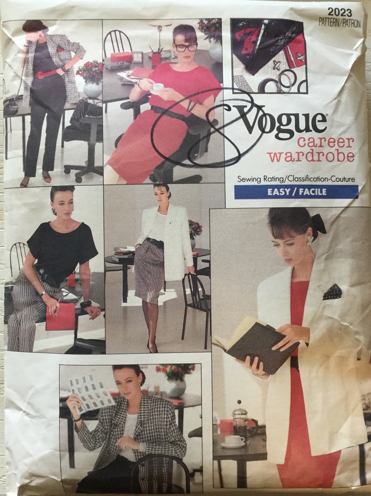 Vogue 2023 Misses' Career WardrobeJacket, Dress, Top, Skirt & Pants