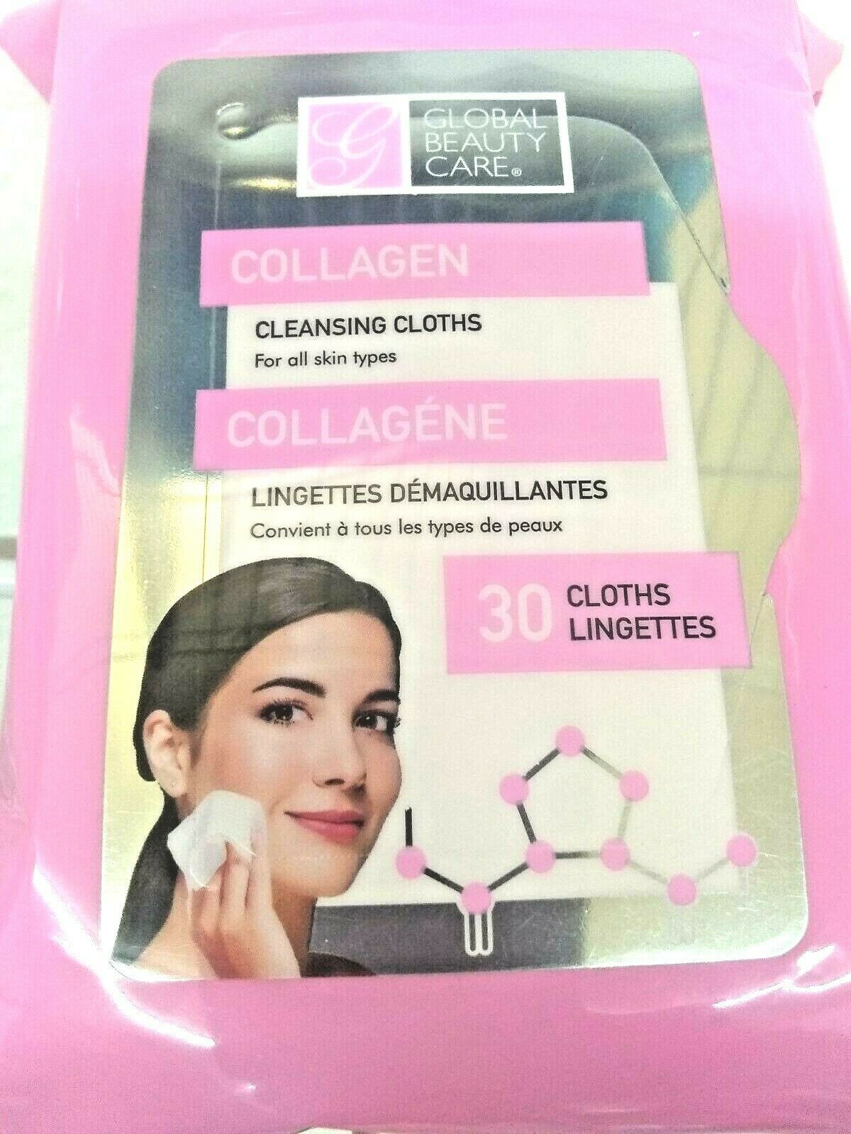 Collagen Makeup Cleansing Wipes 30 ct by Global Beauty Brand NEW sealed