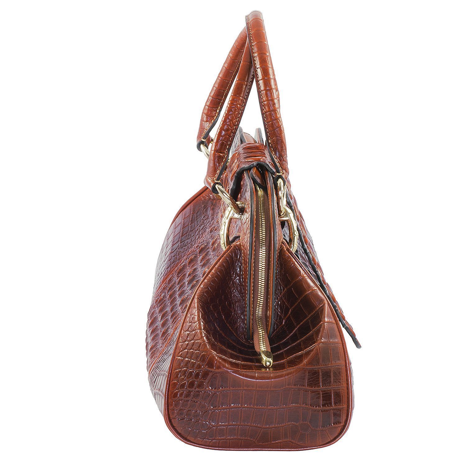 Isabella Adams Croco Tail Satchel Bag - Handbags & Purses