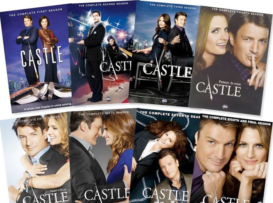 CASTLE The Complete Series ALL Seasons 1-8 DVD Set TV Collection Bundle ...