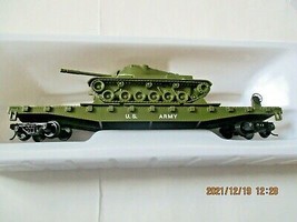 Rock Island Hobby # RIH 032160 US Army Flat Car with Tank HO-Scale image 1