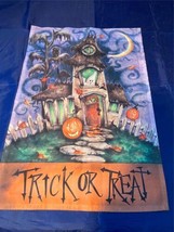 Jetmax Halloween House Flag Trick or Treat 12" x 18" Scary Haunted House Ghost - $8.59