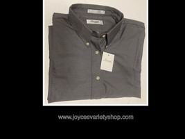 Men&#39;s Tailored Dress Shirt Long Sleeve Button Down Gray Plaids Many Sizes - $8.99