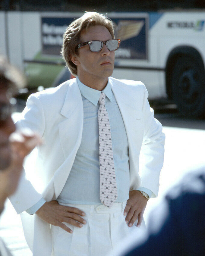 Don Johnson Miami Vice Color White Suit 8x10 Photo