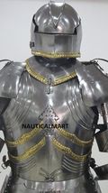 German Gothic Full Suit Of Armor 15th Century Larp Armory Suit Highest Class image 2