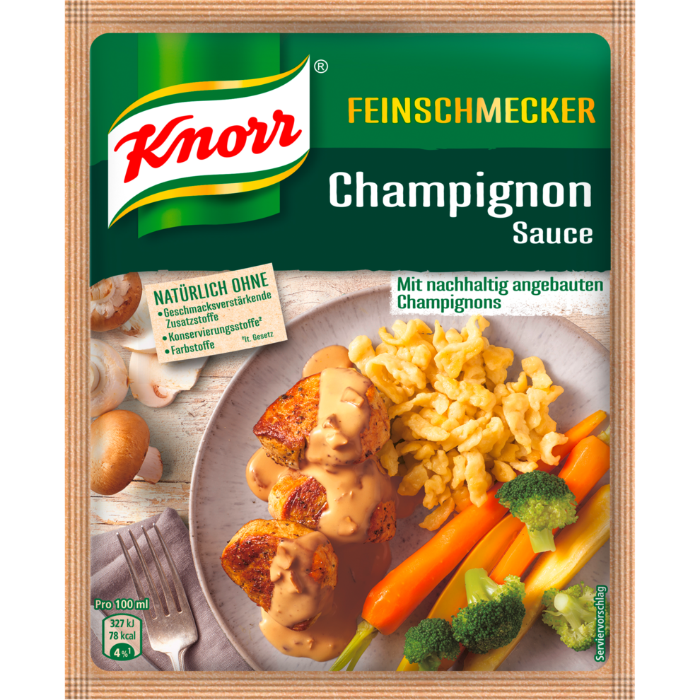 Knorr Feinschmecker- Champignon Sauce -250ml - Sauces
