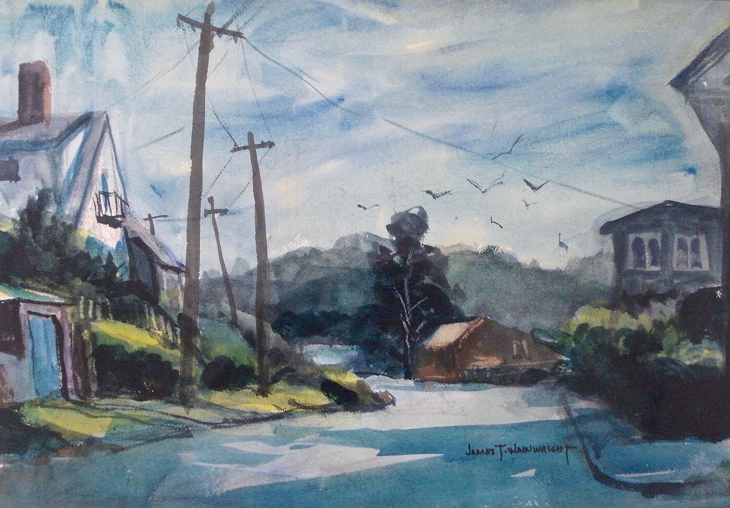 James Wainwright Providence Art Club Watercolor Painting Gloucester MA