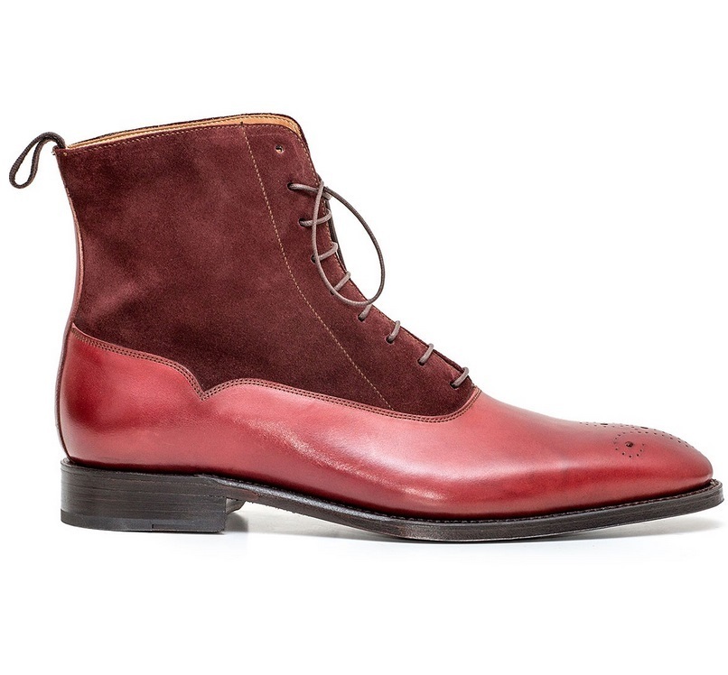 burgundy suede boots mens