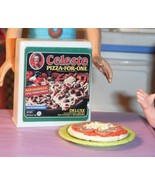 Barbie Fun Fixin Play Food Celeste Pizza for One Pizza Box &amp; Personal Pa... - $10.88