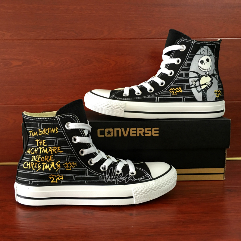 Nightmare before Christmas Converse Hand Painted Canvas