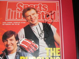 Slava Fetisov Signed Framed 1989 Sports Illustrated Magazine Cover Devils B image 2