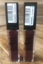 (2) Maybelline Color Sensational Vivid Matte Liquid Lipstick #38 Smoky Rose - $8.33