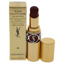 Rouge Volupte Shine Lipstick 80 Chili Tunique by Yves Saint Laurent 0.11 oz - $37.99