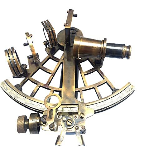 8 Nautical Antique Brass Handmade Sextant Maritime Vintage Astrolabe Working Sh