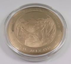 May-July, 1932 Veterans Demand Their Bonus Franklin Mint Solid Bronze Coin - $12.16