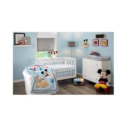 mickey mouse crib set