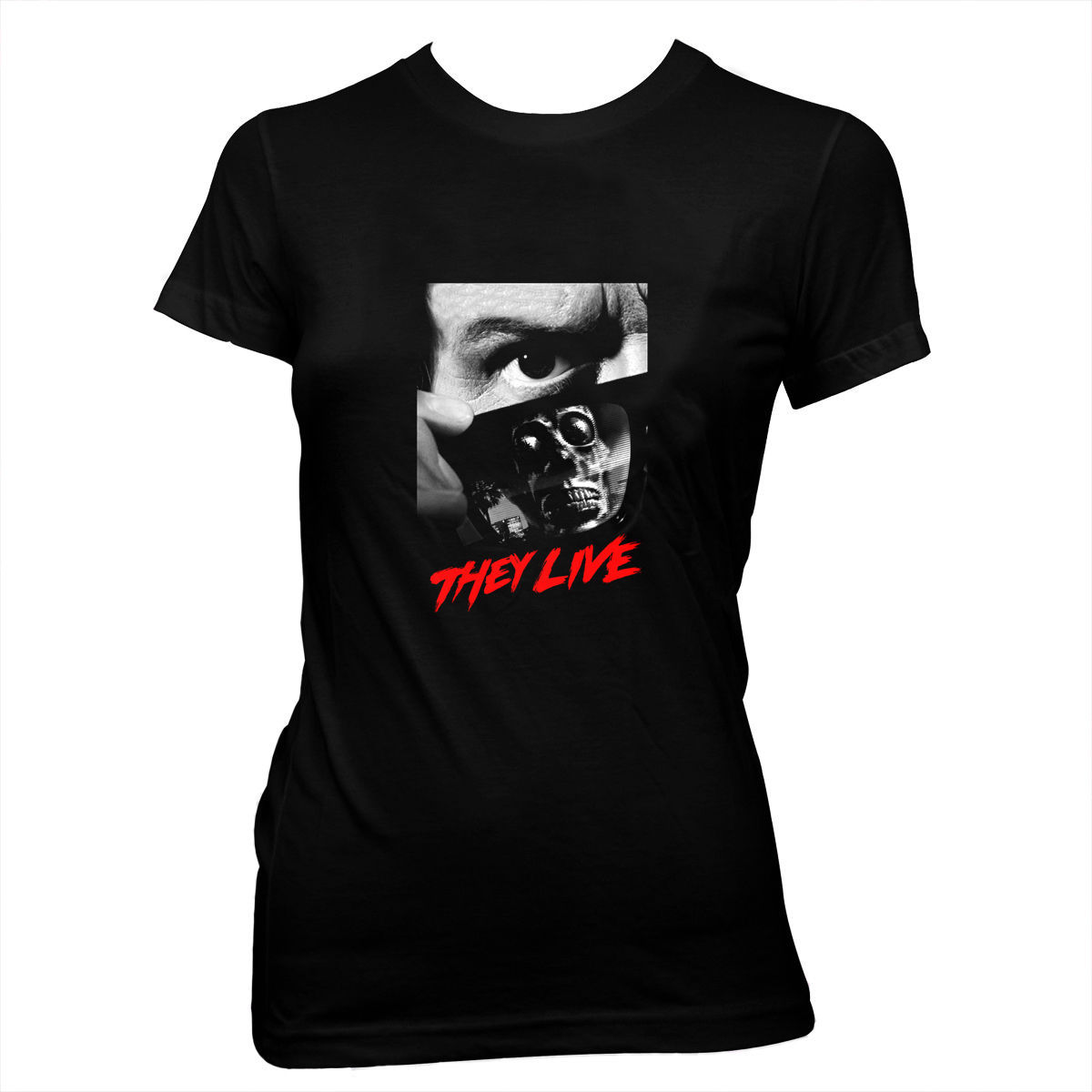 They Live - John Carpenter - Roddy Piper - Women's 100% cotton babydoll t-shirt