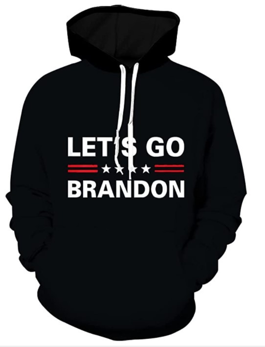 Mens Hoodies Let’s Go Brandon Sweatshirt Plus Size Long Sleeve Pullover Funny Fa